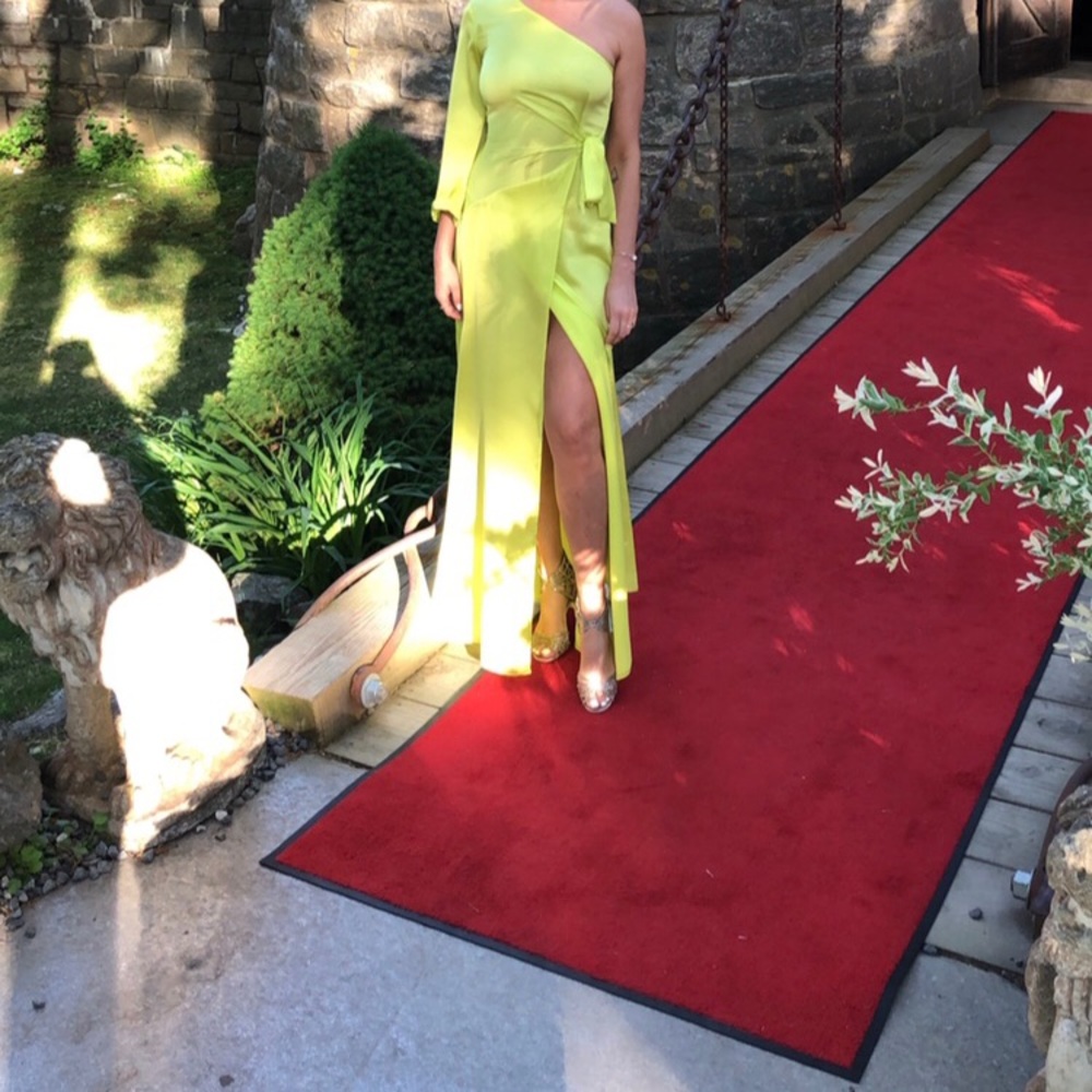 Satin Lime green dress